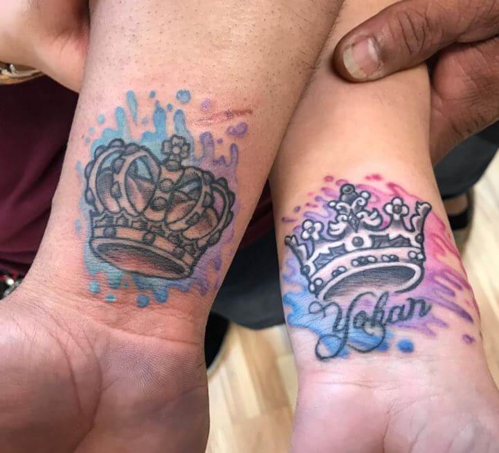 Watercolor King And Queen