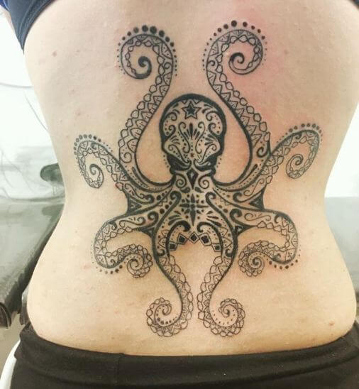 Abstract Octopus Tattoos