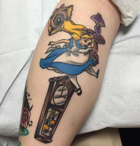 Alice In Wonderland Tattoos For Guys