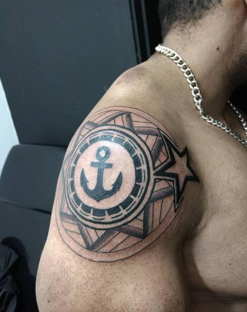 Anchor Maori Tattoos