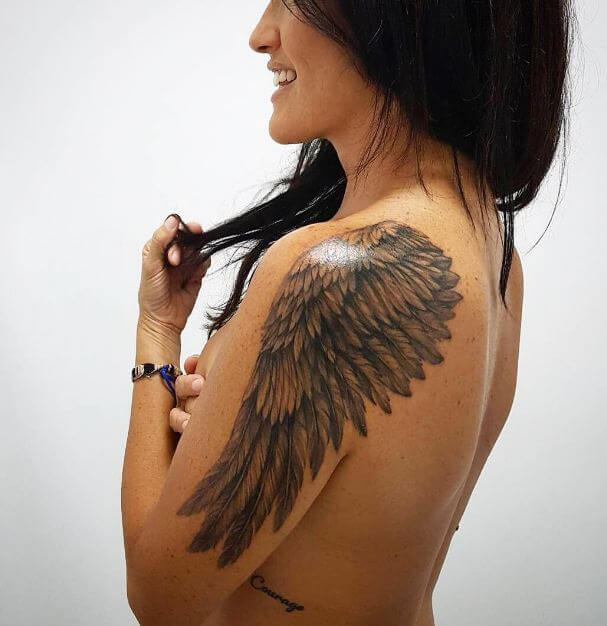 Angel Wing Tattoo For Girls