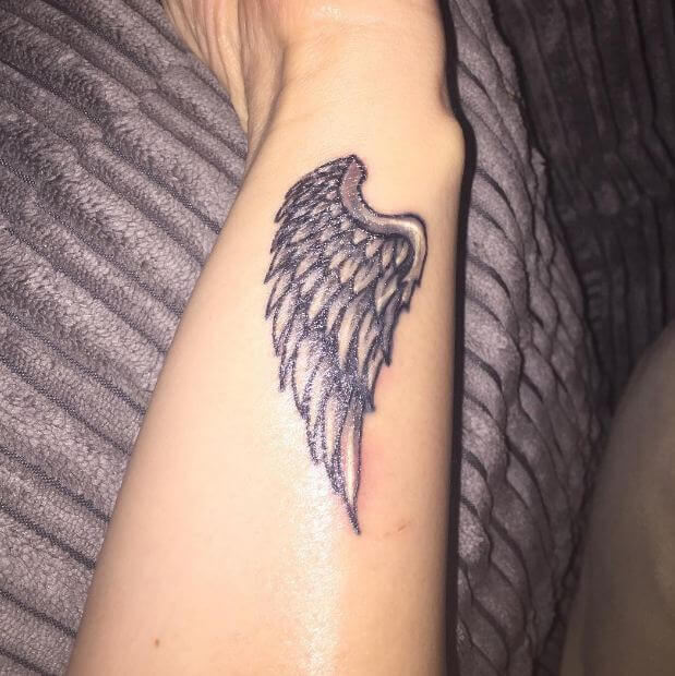 Angel Wing Tattoo On Side