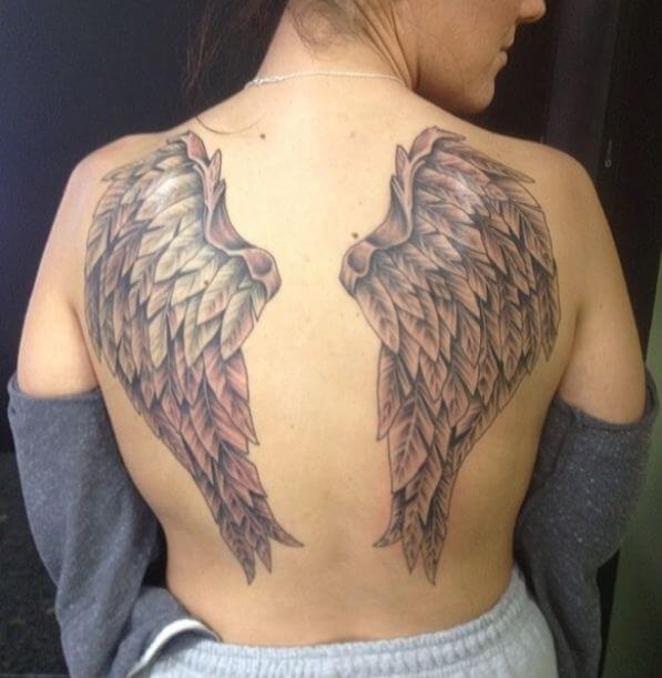 Angel Wing Tattoos For Females