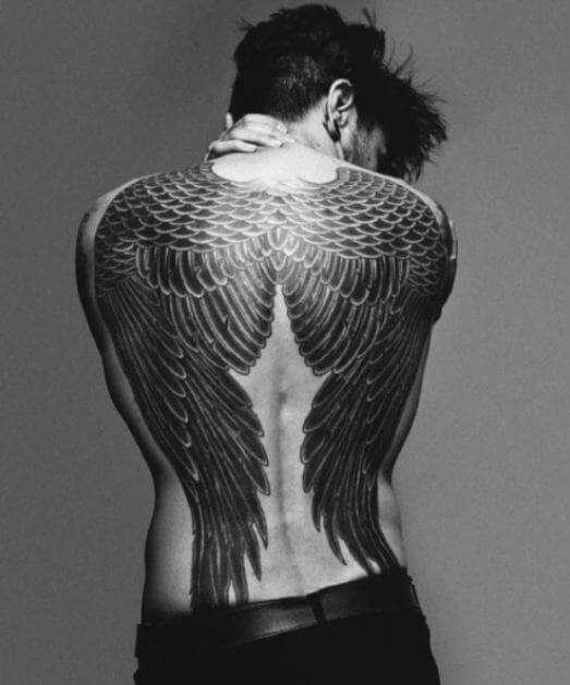Angel Wing Tattoos On Back For Guys