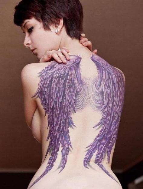 Angel Wing Tattoos On Back