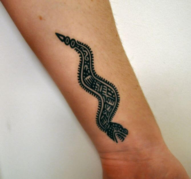 Aztec Snake Tattoo