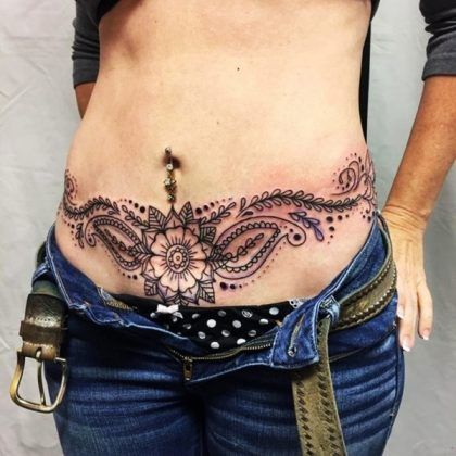Belly Button Tattoos For Females (24)