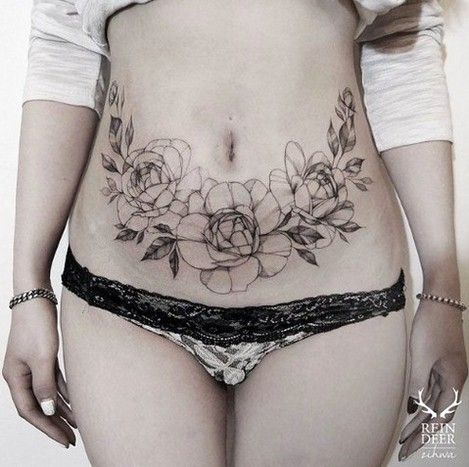Belly Button Tattoos For Females (28)