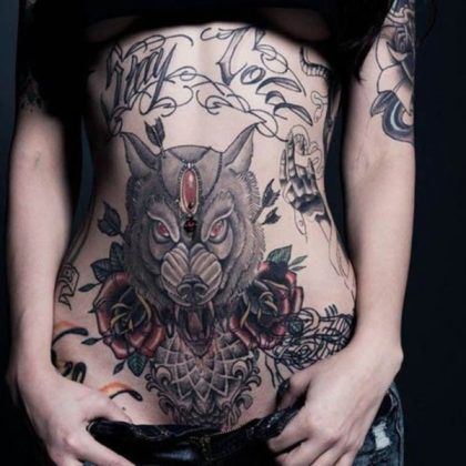 Belly Button Tattoos For Females (74)