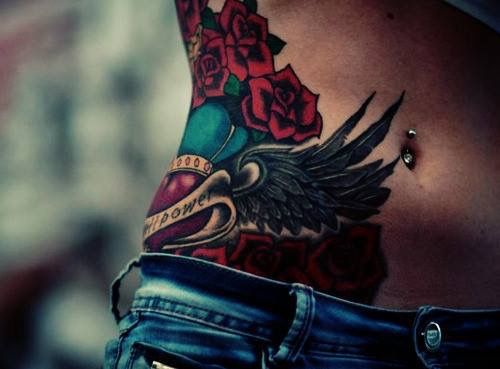 Belly Button Tattoos For Females (99)