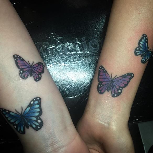 Best Friend Butterfly Tattoos