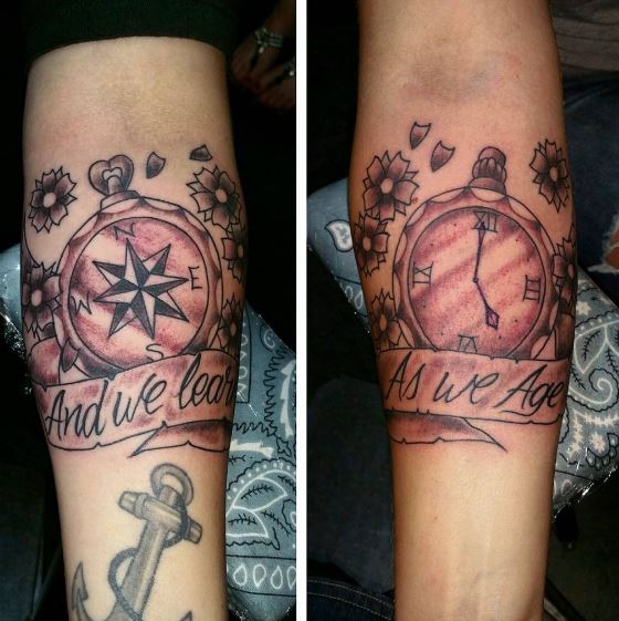 Best Friend Clock Tattoos