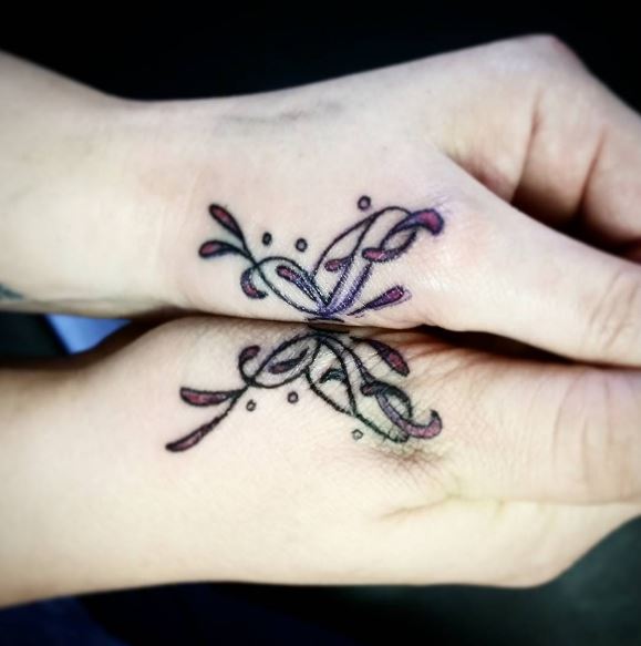 Best Friend Hand Tattoos