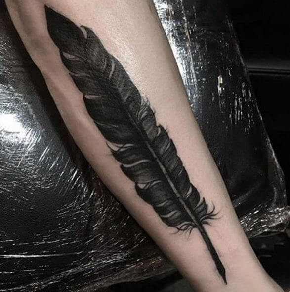 Black Feather Tattoos