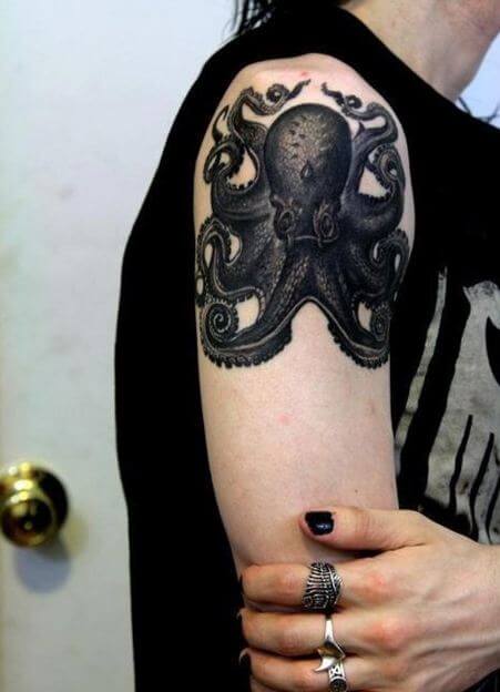 Black Octopus Tattoos