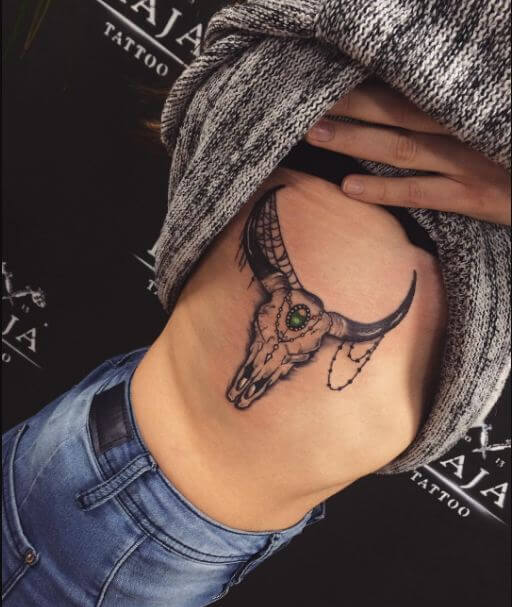 Bull Skull Tattoo (1)