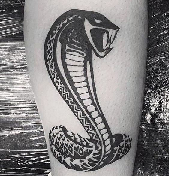 realistic snake tattoo cobra