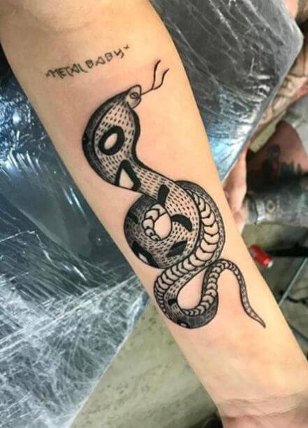 Coiled Snake Tattoo
