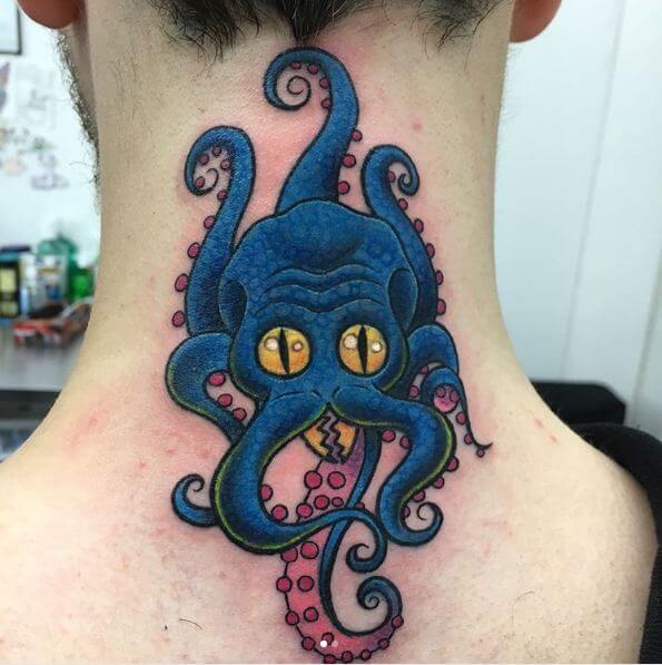 Colorful Octopus Tattoos