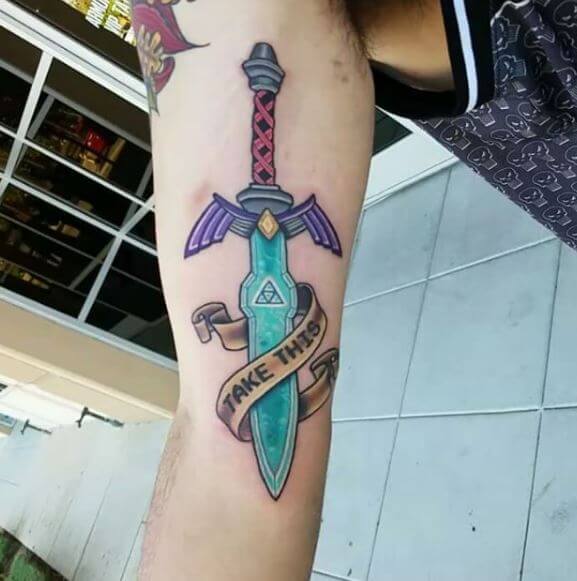 Colorful Zelda Tattoos