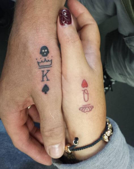 Couples Tattoos King And Queen