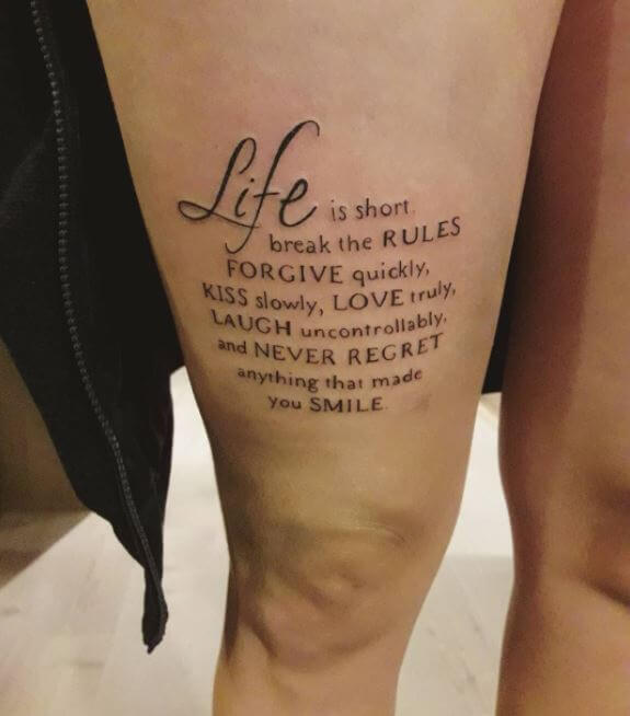 Cute Quote Tattoos