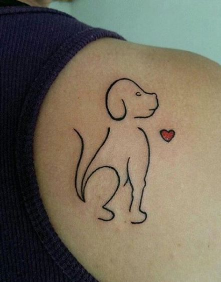 Dog Feminine Tattoos