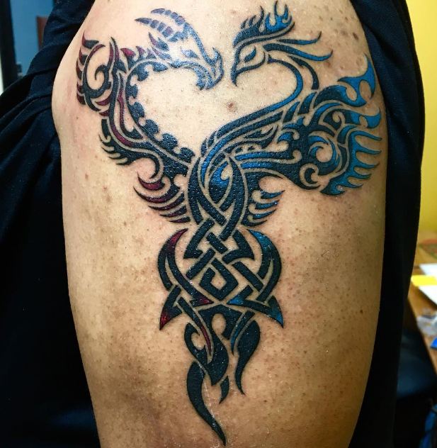 Dragon And Pheonix Tattoos