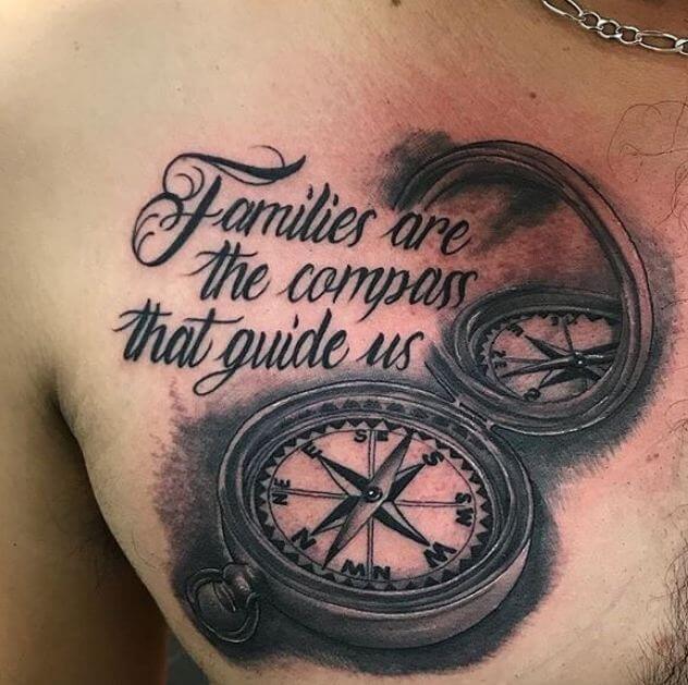 Family Compass Tattoo