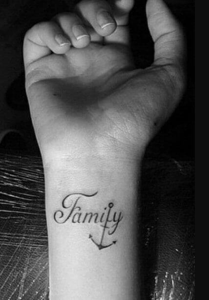 Family Tattoo On Wrist