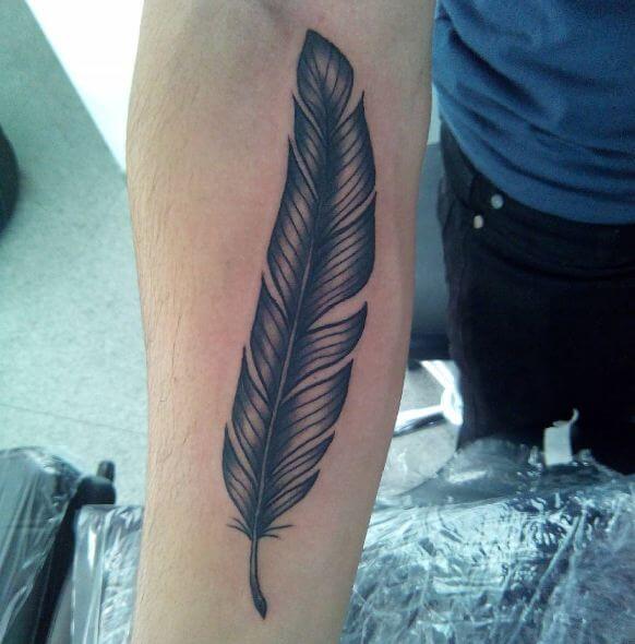 Feather Tattoos On Sleeve
