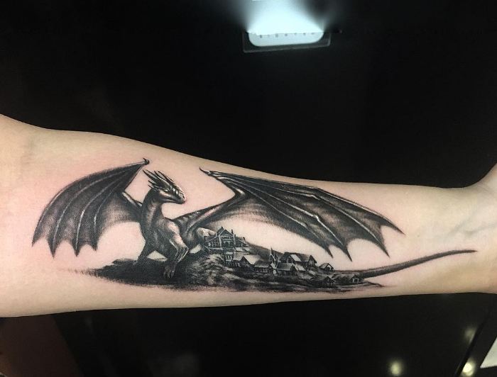 Forearm Dragon Tattoos 1