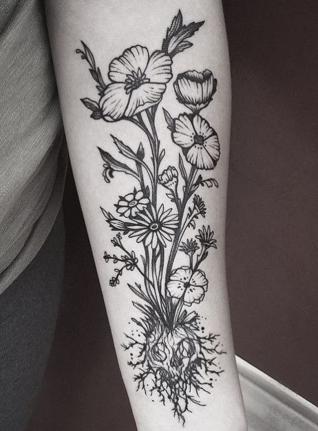 half sleeve forearm tattoos flowerTikTok Search