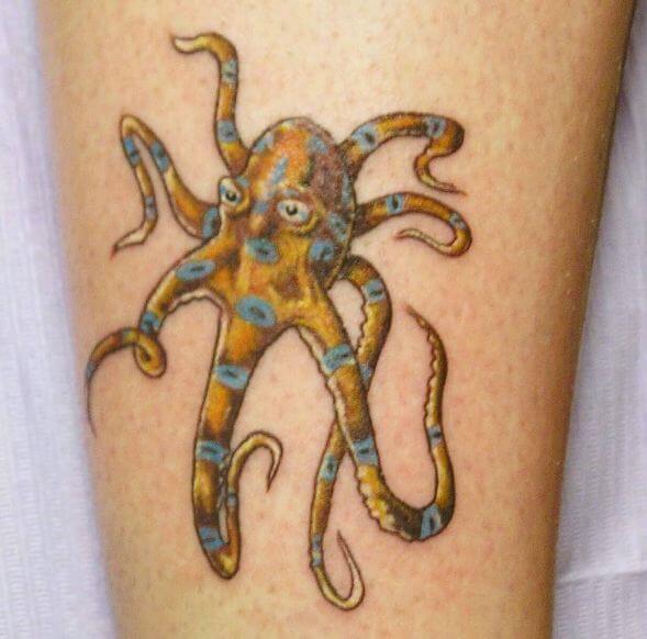 Golden Octopus Tattoos