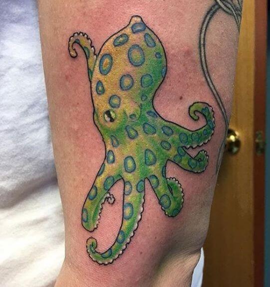 Green Octopus Tattoos