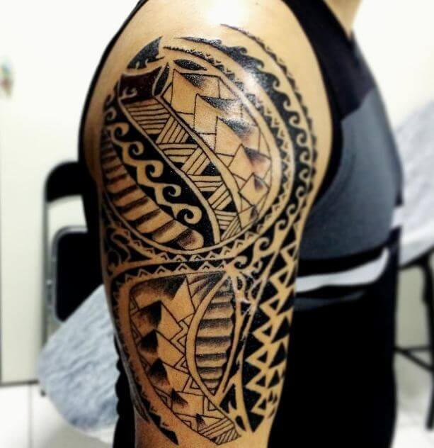 Half Sleeve Maori Tattoos