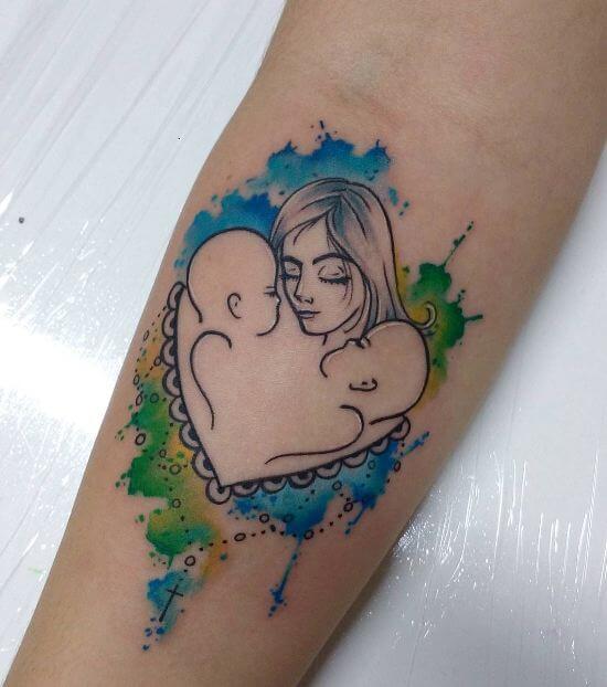 Heart Family Tattoo