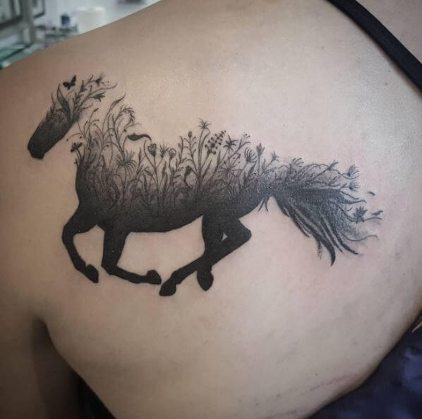 Horse Silhouette Tattoo