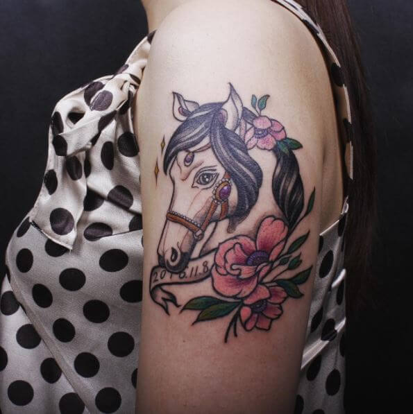 Horse Tattoo Arm