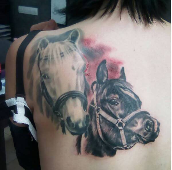 Horse Tattoo Black And White