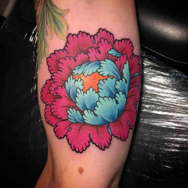 Inner Bicep Flower Tattoo Ideas