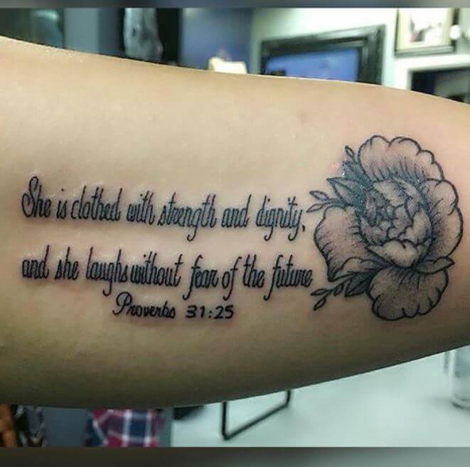 Inner Bicep Tattoo Quotes