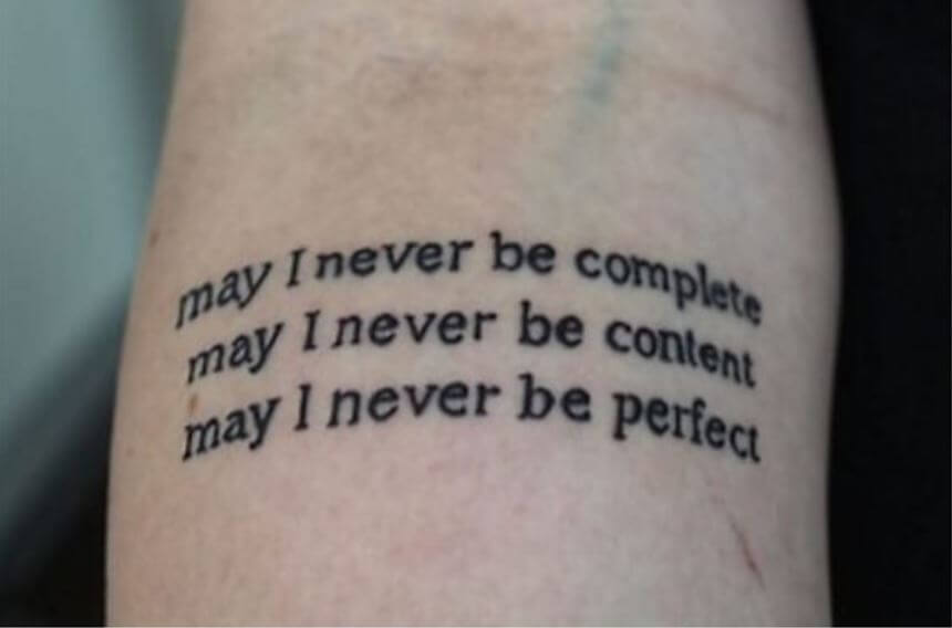 Inspirational Quote Tattoos