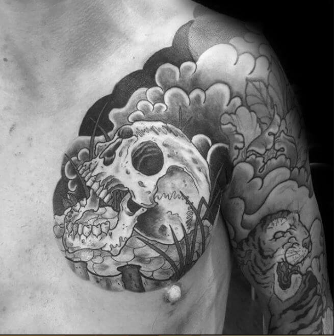 Japan Skull Tattoo