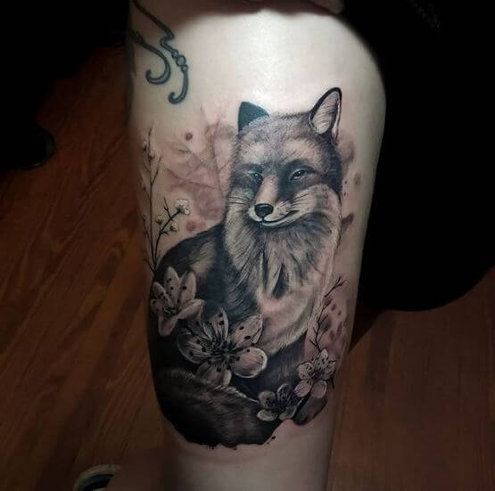 Japanese Fox Tattoo