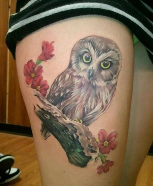 Japanese Owl Tattoos
