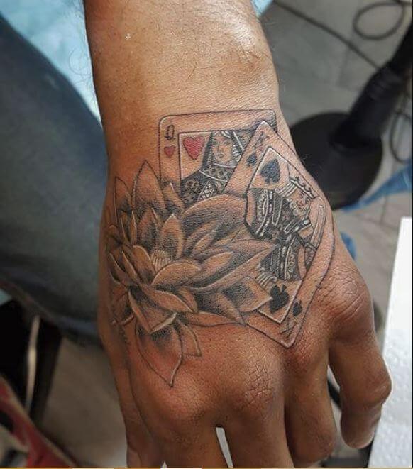 King And Queen Cards Tattoo