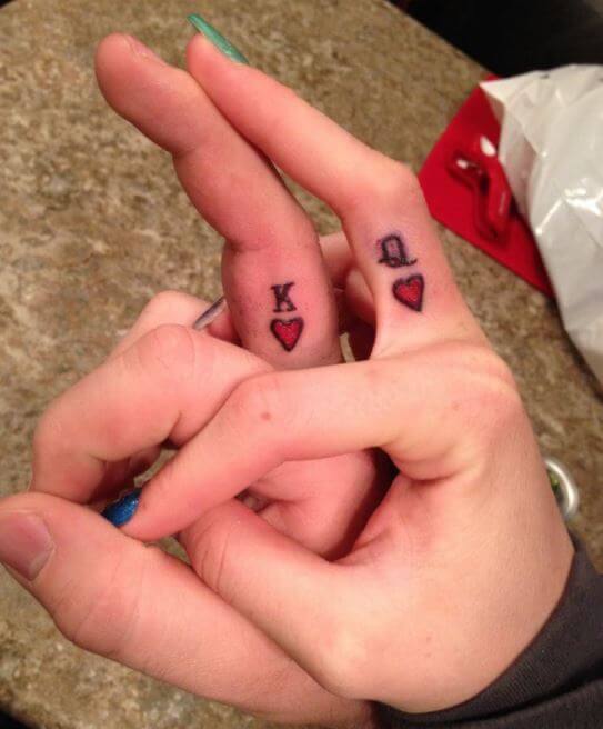 King And Queen Couples Tattoos