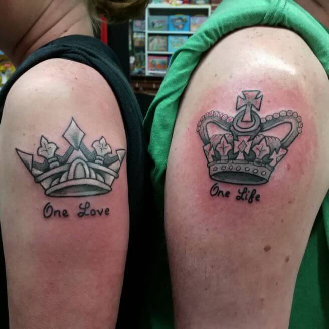King And Queen Tattoo Design