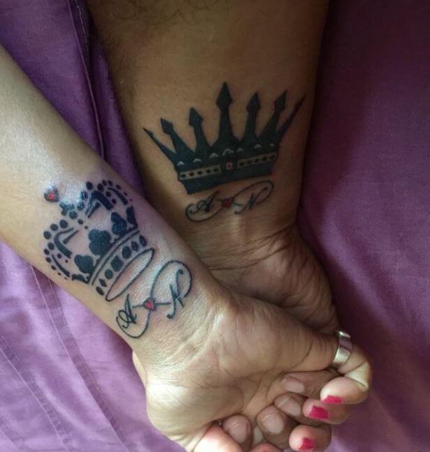 King And Queen Tattoos For Wife